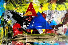 Der Hahn - Acryl auf Papier 34x48 cm  - 26.1.2023