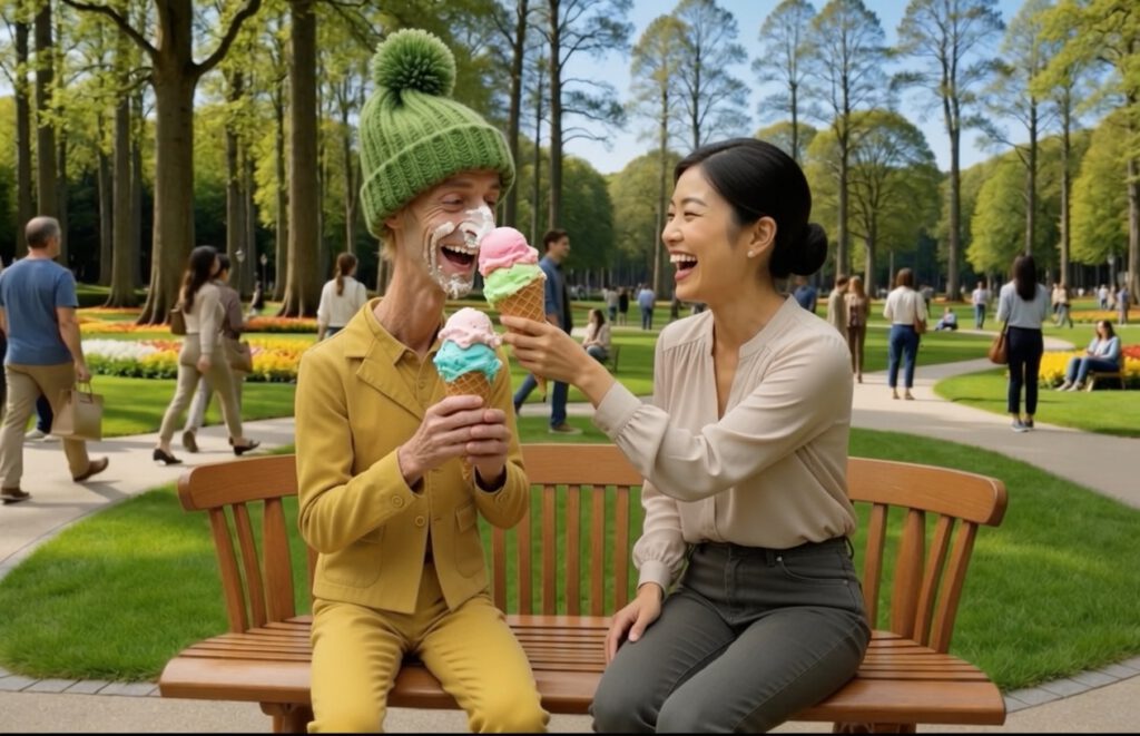 Kurze Fragen im Park zu PRIVILEGIERT und mehr